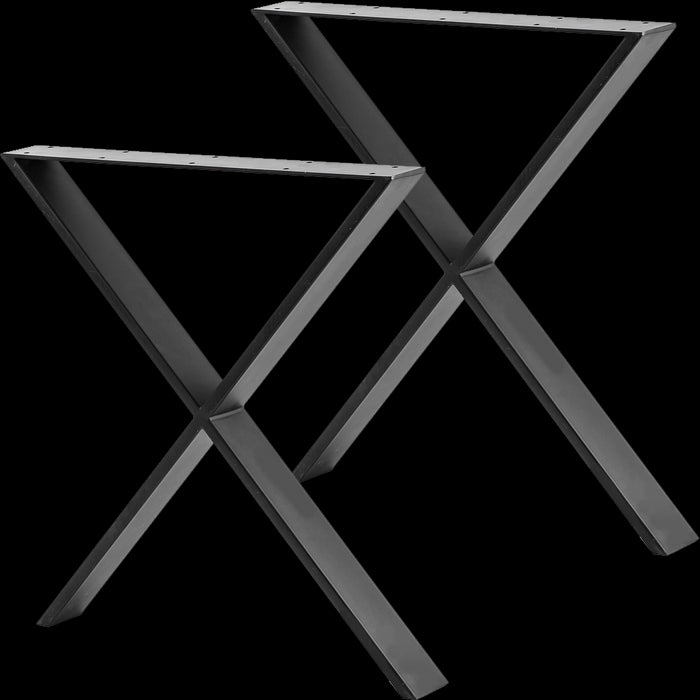 X Shaped Table Bench Desk Legs Retro Industrial Design Fully Welded