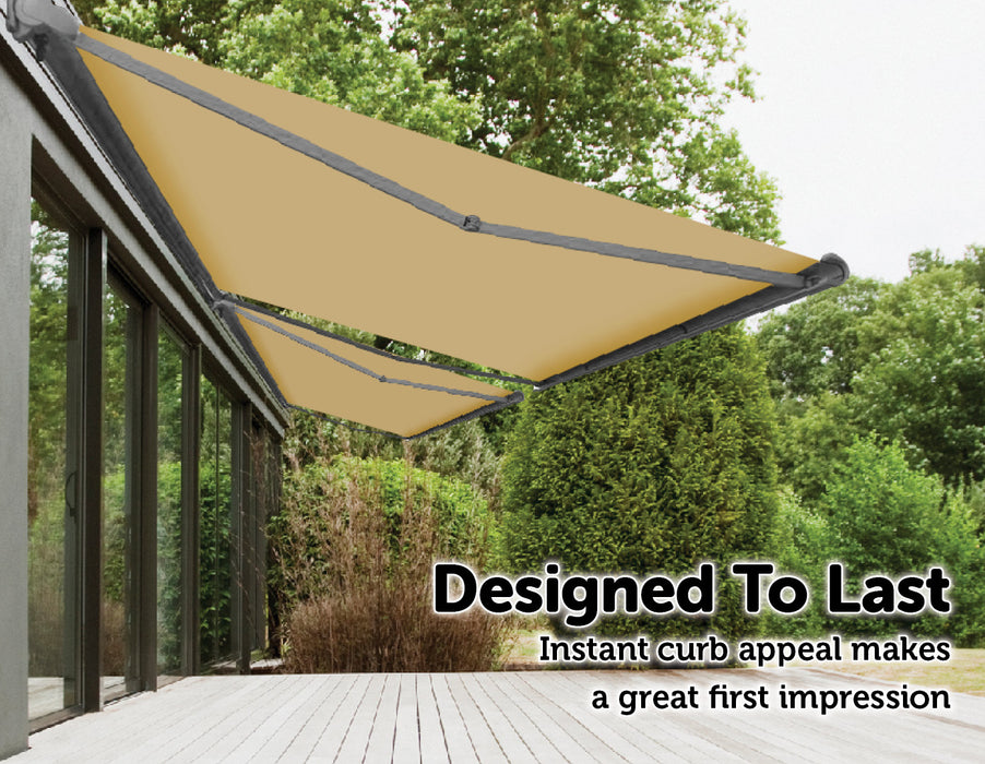 Heavy Duty Full Cassette Motorised Awning - 4.0m x 3.0m