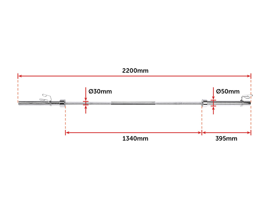 20kg Olympic Barbell (700lbs Rating)