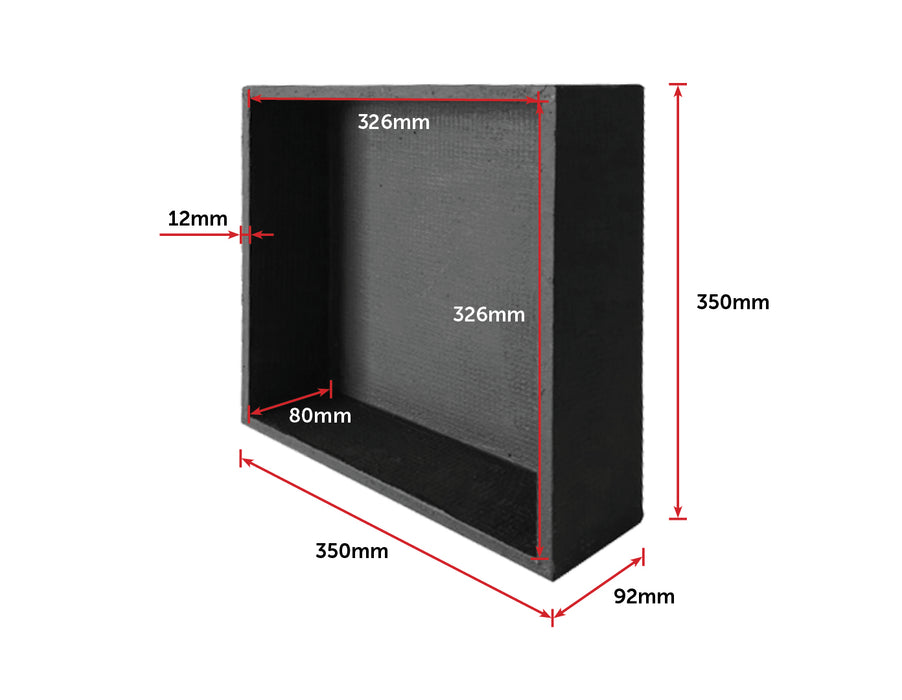 Shower Niche - 350 x 350 x 92mm Prefabricated Wall Bathroom Renovation