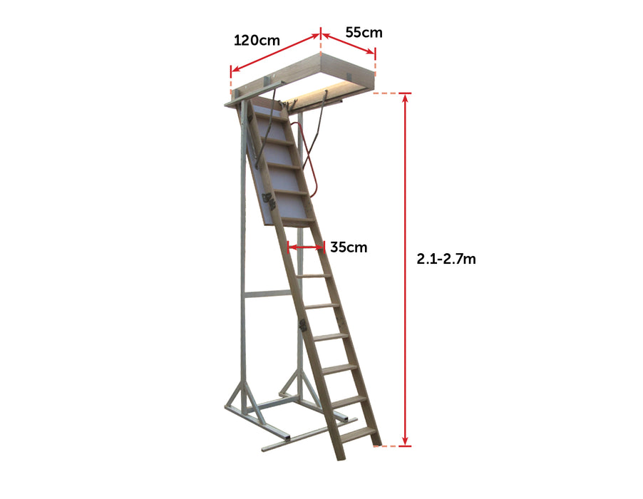 Ash Hardwood Attic Loft Ladder