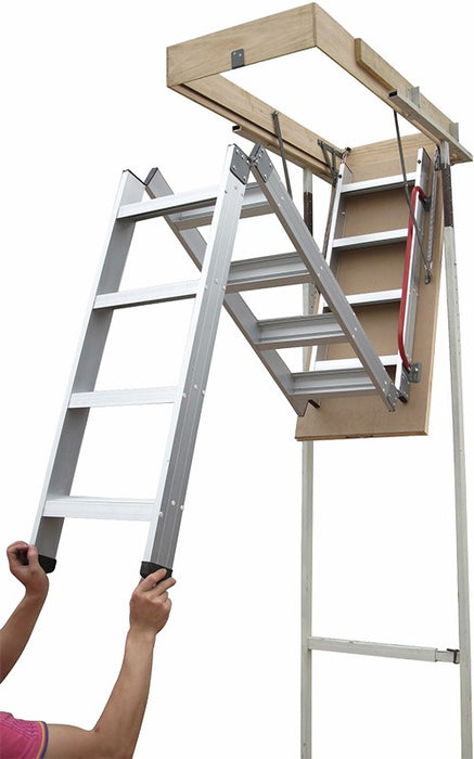 Deluxe Aluminium Attic Loft Ladder - 2700mm to 3050mm