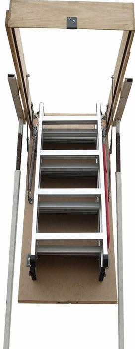 Deluxe Aluminium Attic Loft Ladder - 2700mm to 3050mm