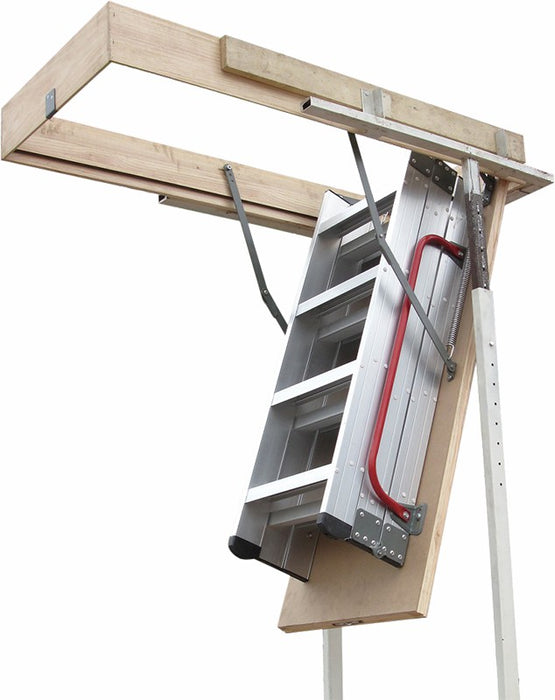 Deluxe Aluminium Attic Loft Ladder - 2700mm to 3050mm