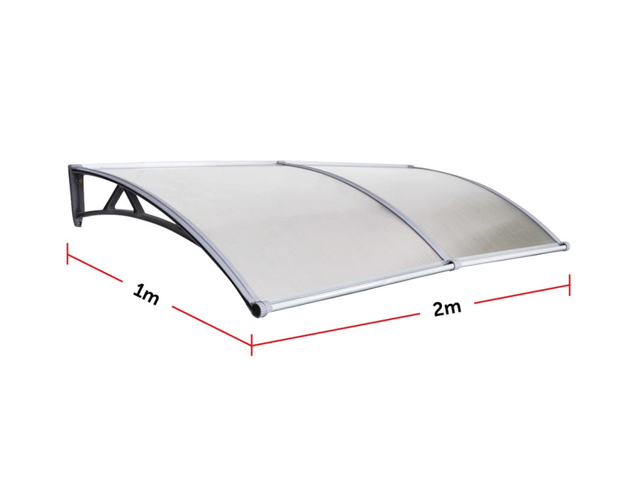 DIY Outdoor Awning Cover 1mx2m with Rain Gutter