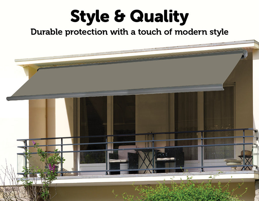 Heavy Duty Full Cassette Motorised Awning - 4.0m x 3.0m