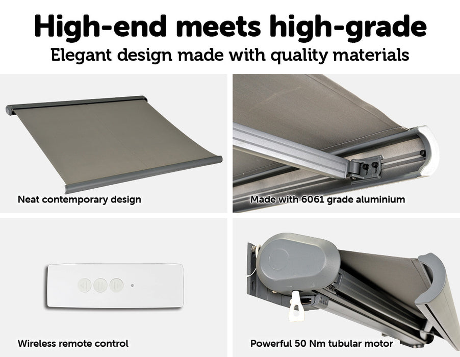 Heavy Duty Full Cassette Motorised Awning - 4.0m x 3.0m