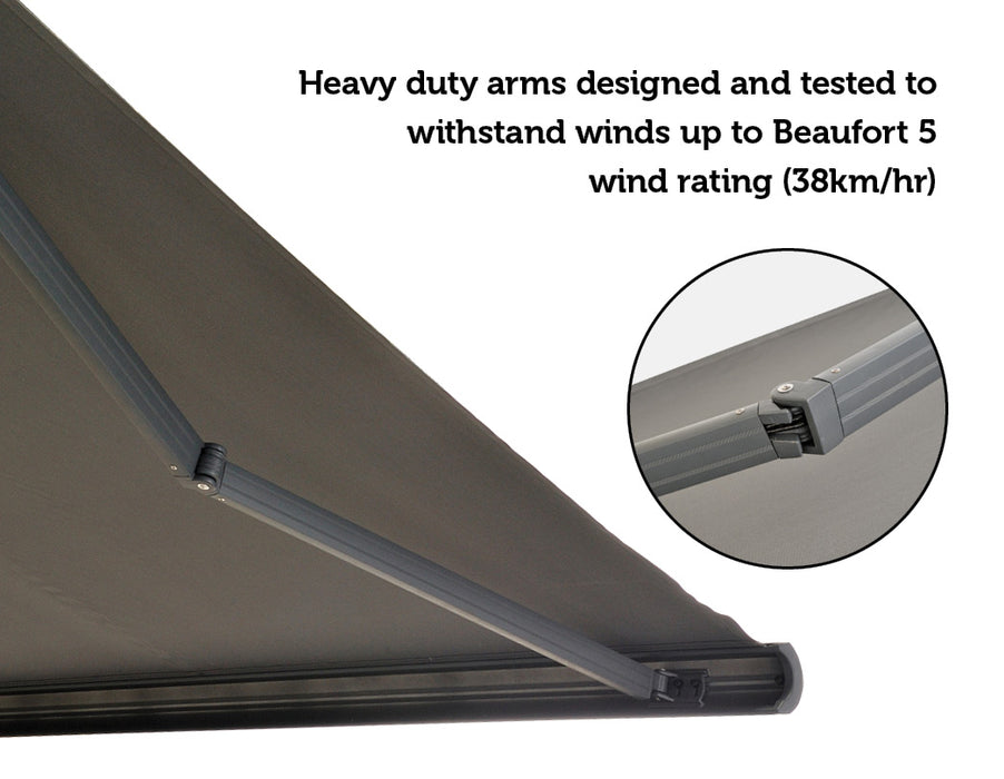 Heavy Duty Full Cassette Motorised Awning - 4.0m x 3.0m