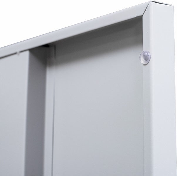Padlock-operated lock One-Door Office Gym Shed Clothing Locker Cabinet Grey
