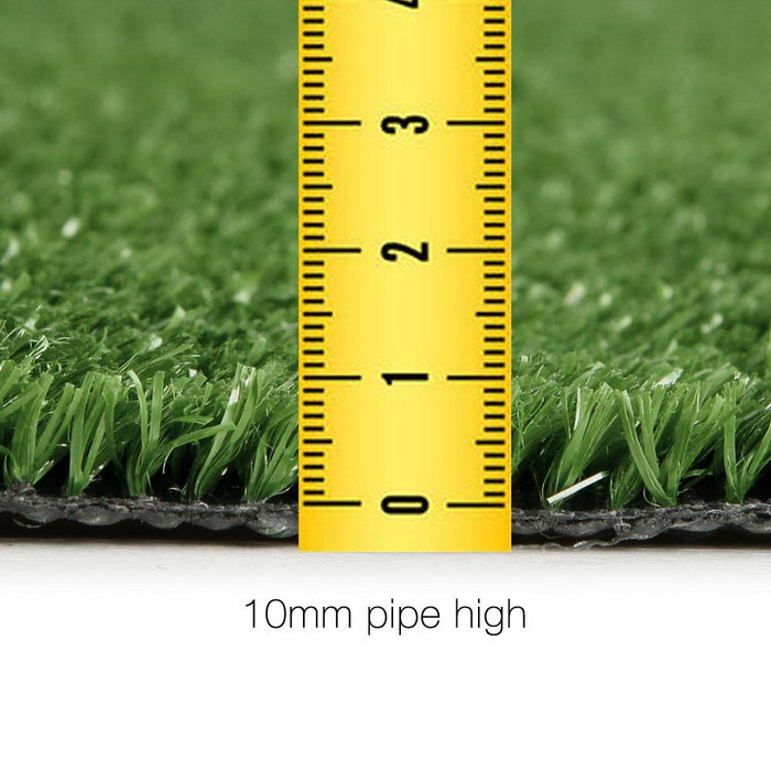 Primeturf Artificial Grass Synthetic Fake Turf Plant Plastic Lawn Olive 10mm