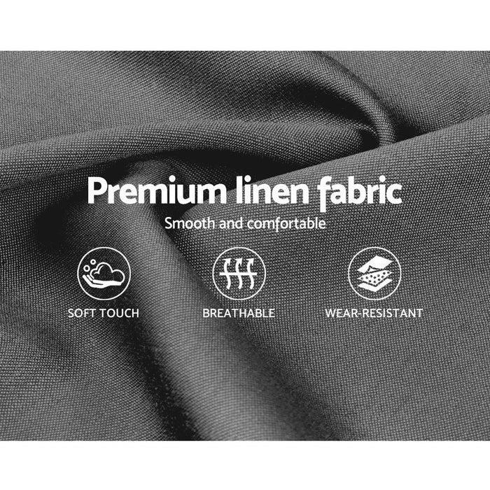 Artiss Neo Bed Frame Fabric - Grey King Single