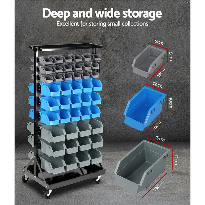 Giantz 90 Bin Storage Rack Stand