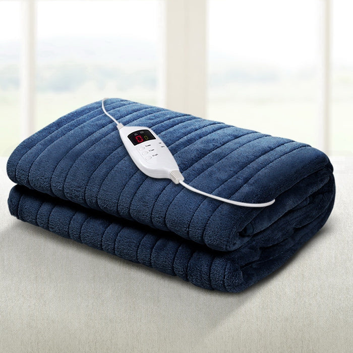 Giselle Bedding Electric Throw Blanket - Navy