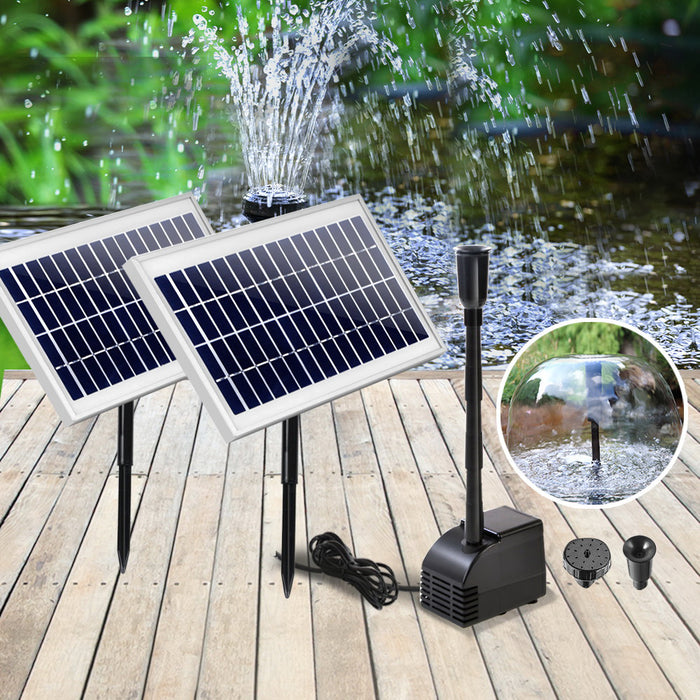 Gardeon 110W Solar Powered Water Pond Pump Outdoor Submersible Fountains