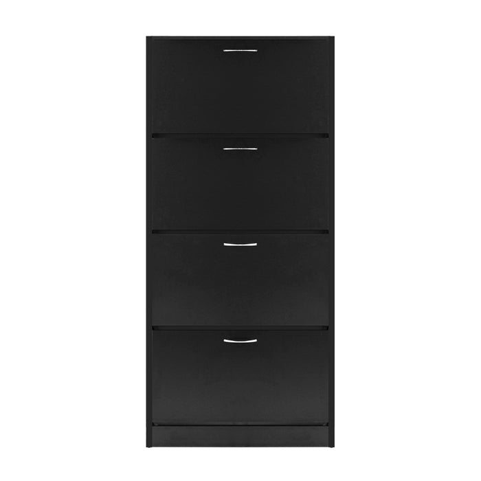 Artiss Shoe Cabinet Shoes Storage Rack Organiser 60 Pairs Black Shelf Drawer