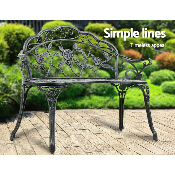 Gardeon Victorian Garden Bench - Green