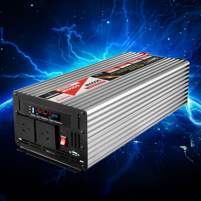 Giantz Power Inverter 3000W or 6000W Pure Sine Wave 12V-240V Camping Boat Caravan