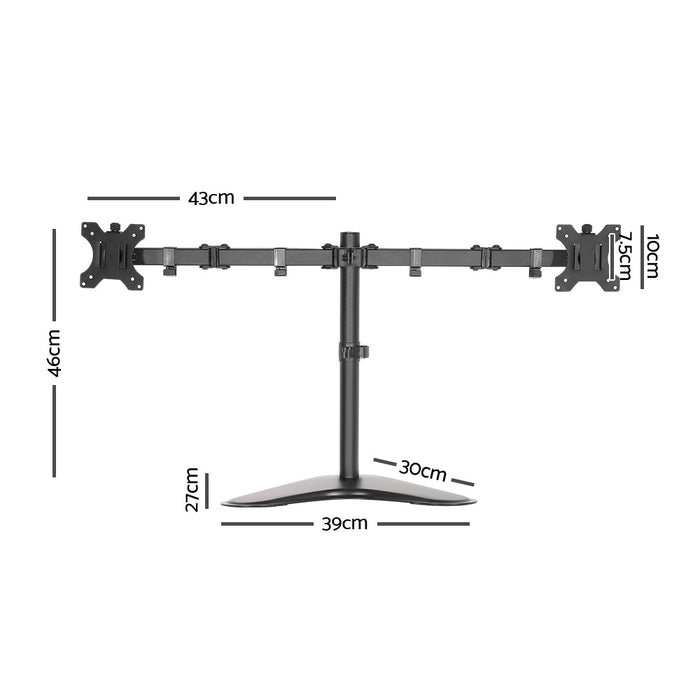 Artiss Monitor Arm Stand Dual Black