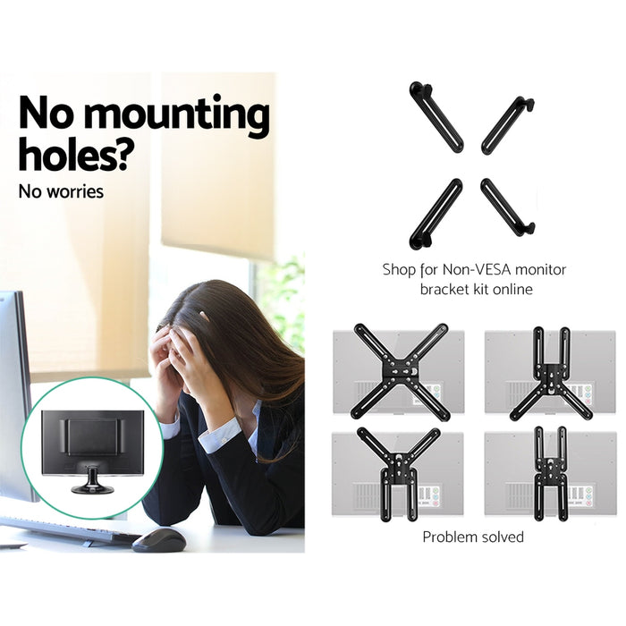 Artiss Monitor Arm Stand Dual Black