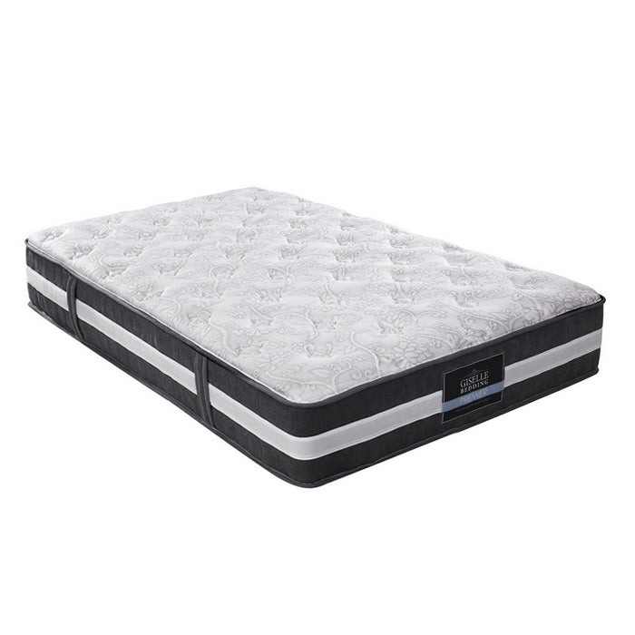 Giselle Bedding Lotus Tight Top Pocket Spring Mattress 30cm Thick – King Single