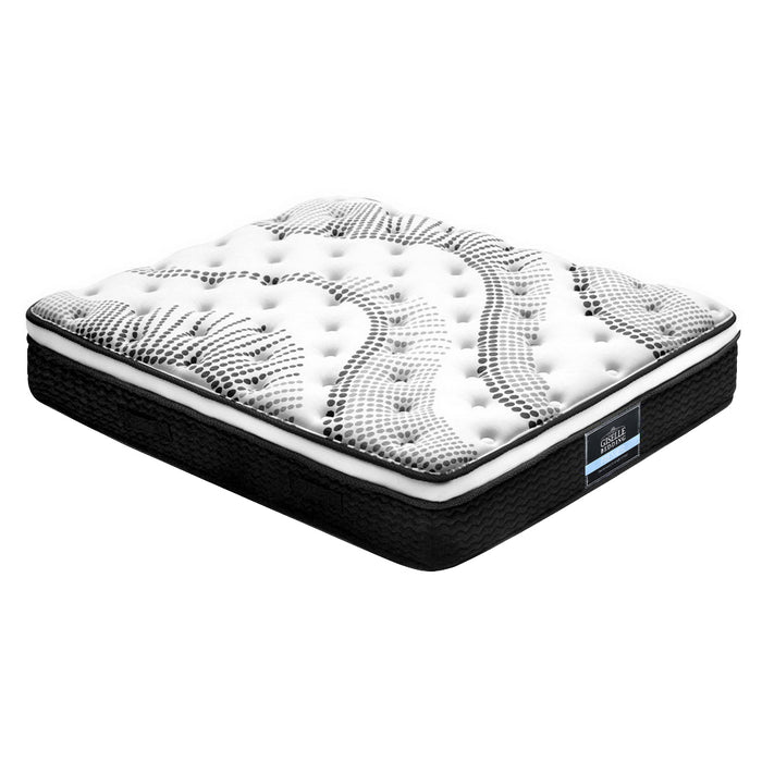 Giselle Bedding Como Euro Top Pocket Spring Mattress 32cm Thick – Queen