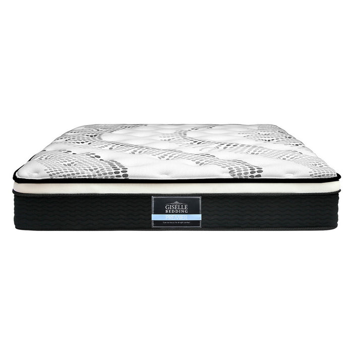 Giselle Bedding Como Euro Top Pocket Spring Mattress 32cm Thick – Queen