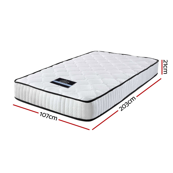 Giselle Bedding Peyton Pocket Spring Mattress 21cm Thick – King Single