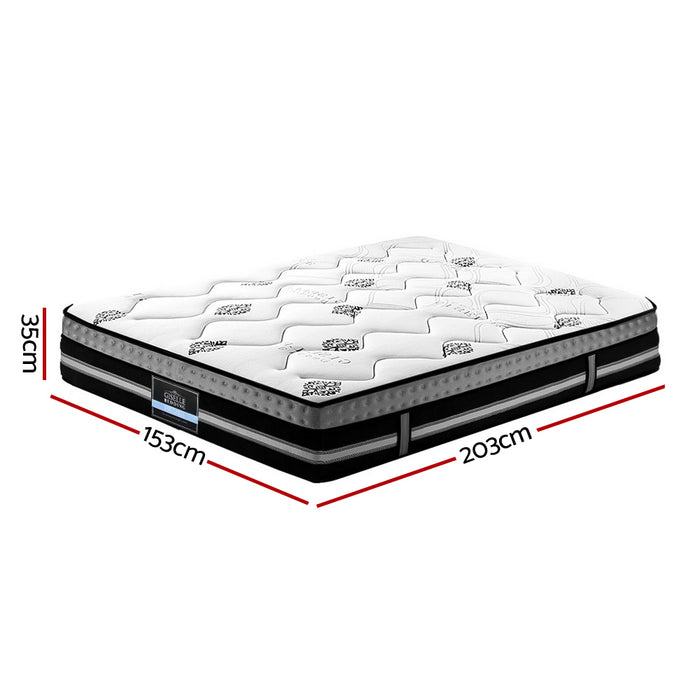 Giselle Bedding Galaxy Euro Top Cool Gel Pocket Spring Mattress 35cm Thick – Queen