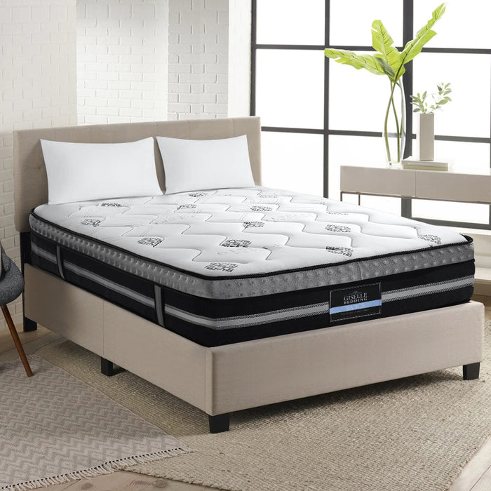 Giselle Bedding Galaxy Euro Top Cool Gel Pocket Spring Mattress 35cm Thick – Queen