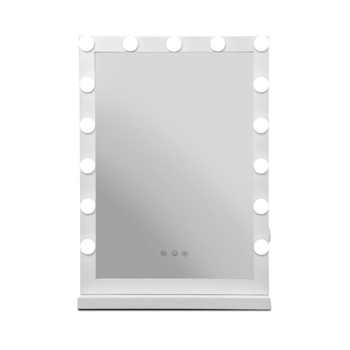 Embellir Hollywood Makeup Mirror With Light 15 LED Bulbs Vanity Lighted Stand