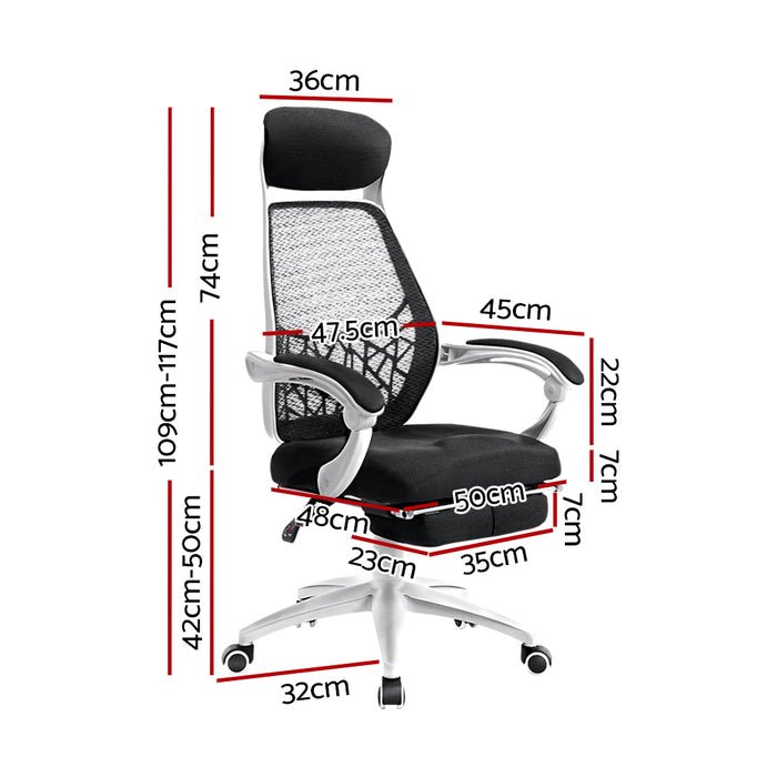 Artiss Gaming Office Chair Computer Desk Chair Home Work Study White