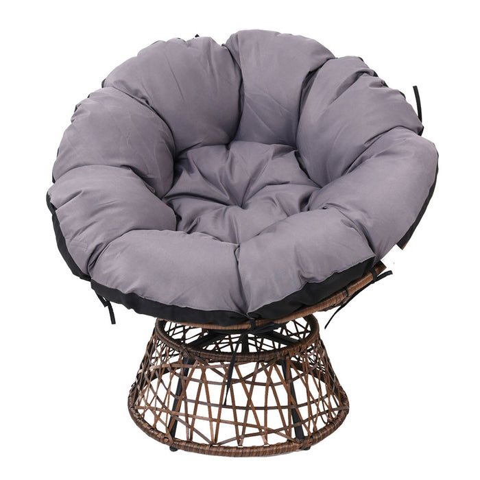 Gardeon Papasan Chair - Brown