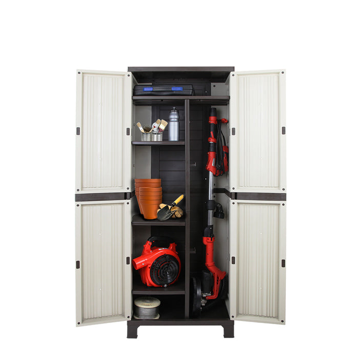 Gardeon Outdoor Storage Cabinet Cupboard Lockable Garage 173cm