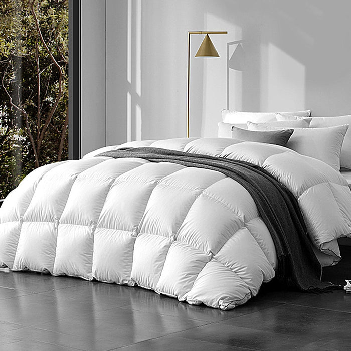 Giselle Bedding 800GSM Goose Down Feather Quilt Cover Duvet Winter Doona White Super King