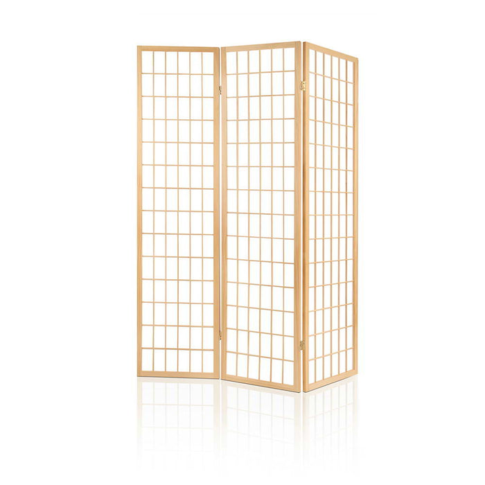 Artiss 3 Panel Wooden Room Divider - Natural