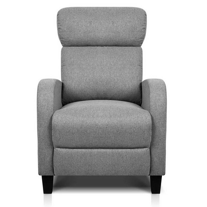 Artiss Fabric Reclining Armchair - Grey