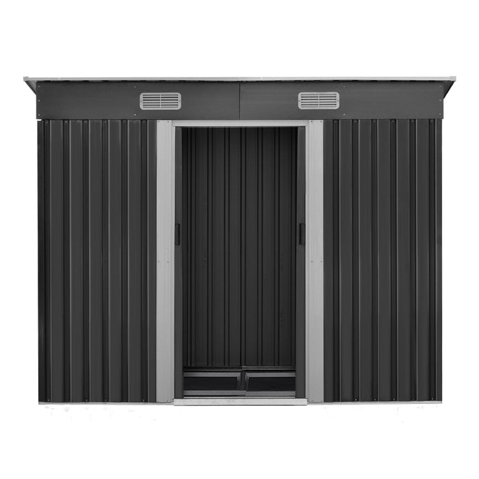 Giantz Garden Shed Outdoor Storage Sheds Tool Workshop 2.38x1.31M with Base