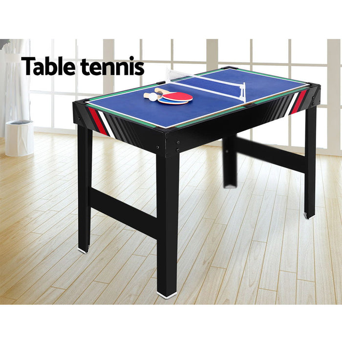 4FT 4-In-1 Soccer Table Tennis Ice Hockey Pool Game Football Foosball Kids Adult