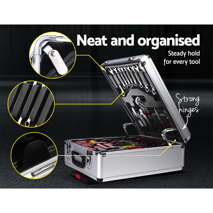 786pcs Tool Kit Trolley Case Mechanics Box Toolbox Portable DIY Set SL