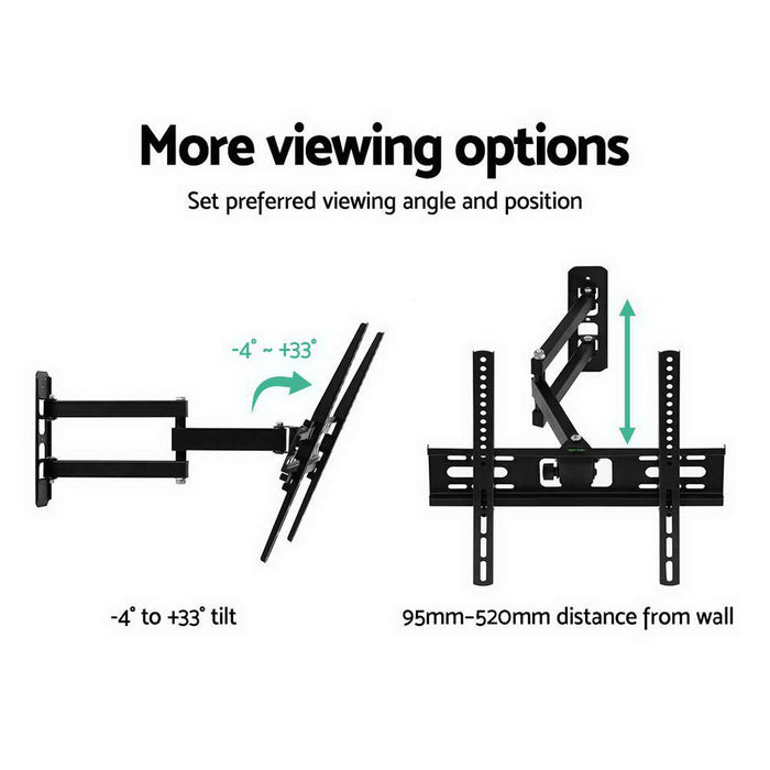 Artiss TV Wall Mount Bracket Tilt Swivel Full Motion Flat Slim LED LCD 23 inch to 55 inch