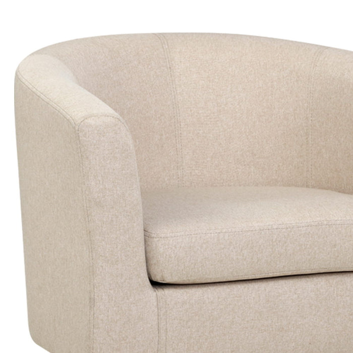 Artiss Armchair Lounge Chair Tub Accent Armchairs Fabric Sofa Chairs Beige