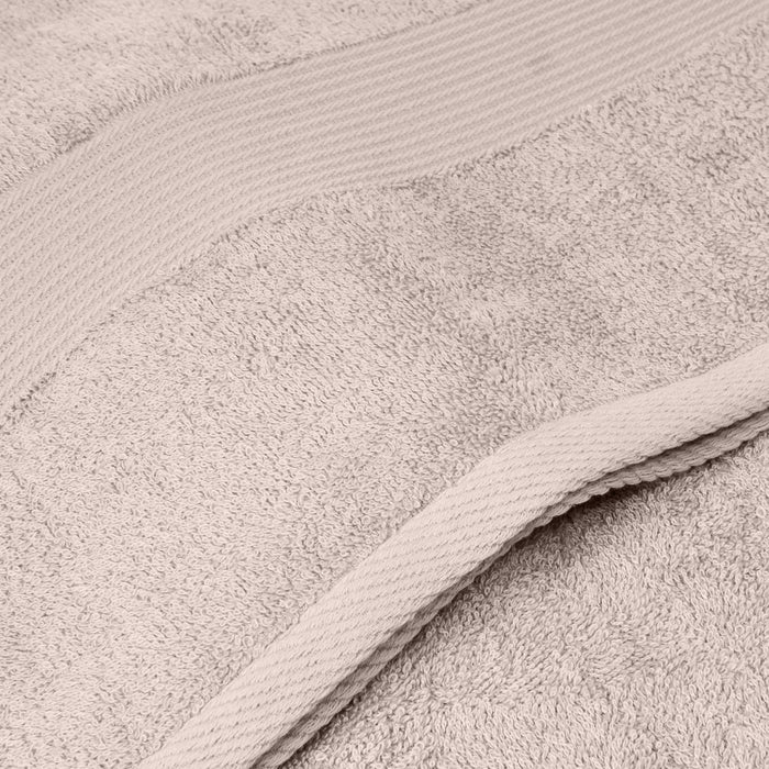 Royal Comfort 5 Piece Cotton Bamboo Towel Set 450GSM Luxurious Absorbent Plush  Beige