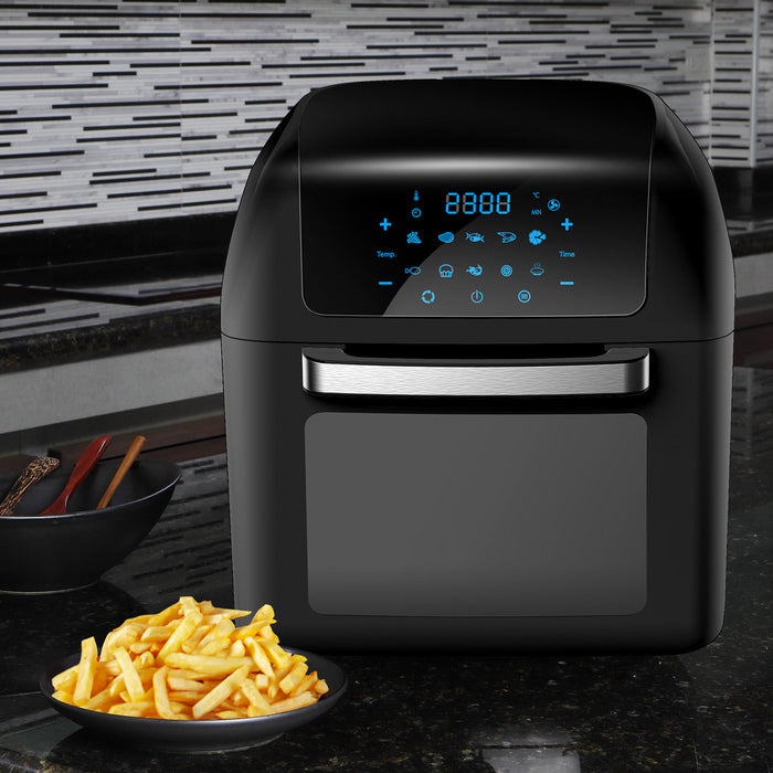 Kitchen Couture Healthy Options 13 Litre Air Fryer 10 Presets LCD Display Black 13 Litre Black