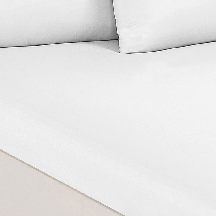 Royal Comfort 1500 Thread Count Cotton Rich Sheet Set 3 Piece Ultra Soft Bedding Double White