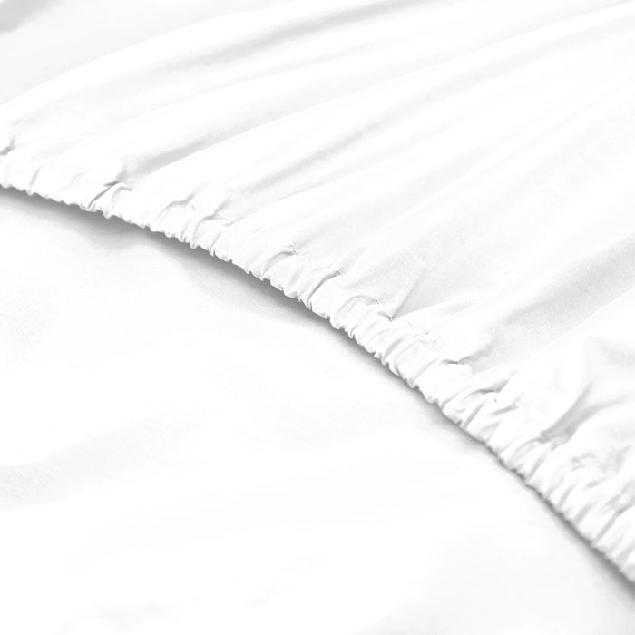 Royal Comfort 1500 Thread Count Cotton Rich Sheet Set 3 Piece Ultra Soft Bedding Queen White