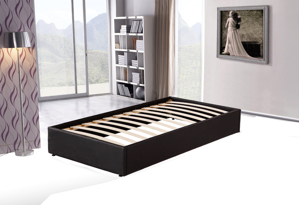 PU Leather Single Bed Ensemble Frame