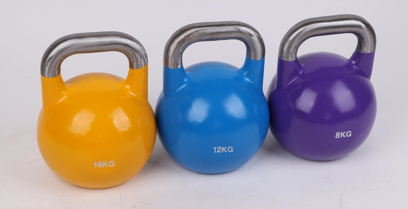 8KG, 12KG, 16KG Pro-Grade Steel KettleBell Set