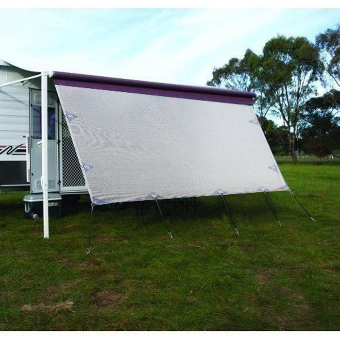 4.9m Caravan Privacy Screen Side Sunscreen Sun Shade for 17' Roll Out Awning