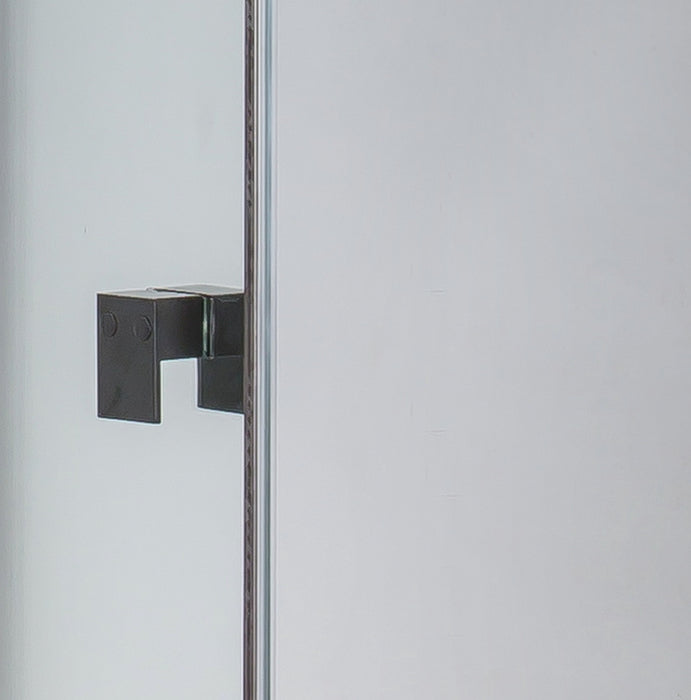 Adjustable Semi Frameless Shower Screen (74~82) x 195cm Australian Safety Glass