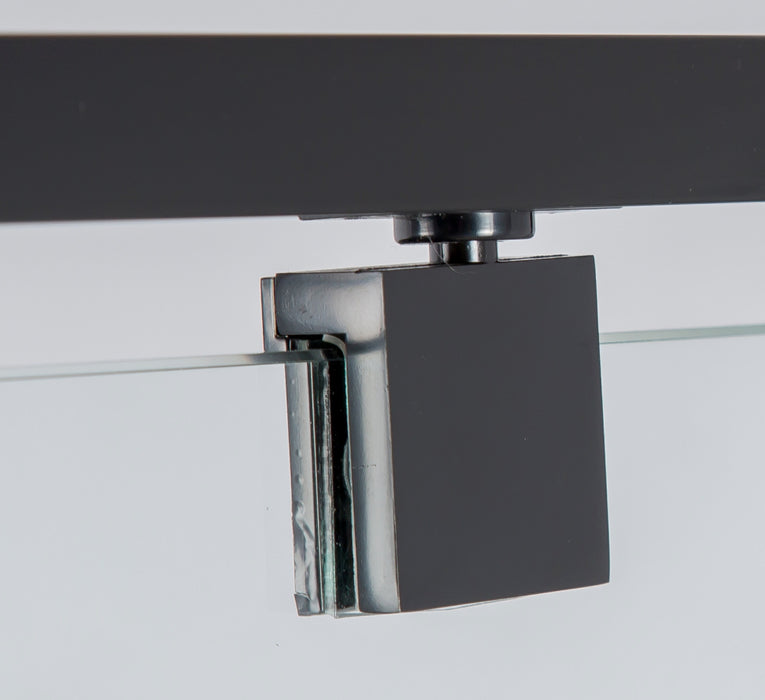 Adjustable Semi Frameless Shower Screen (82~90) x 195cm Australian Safety Glass